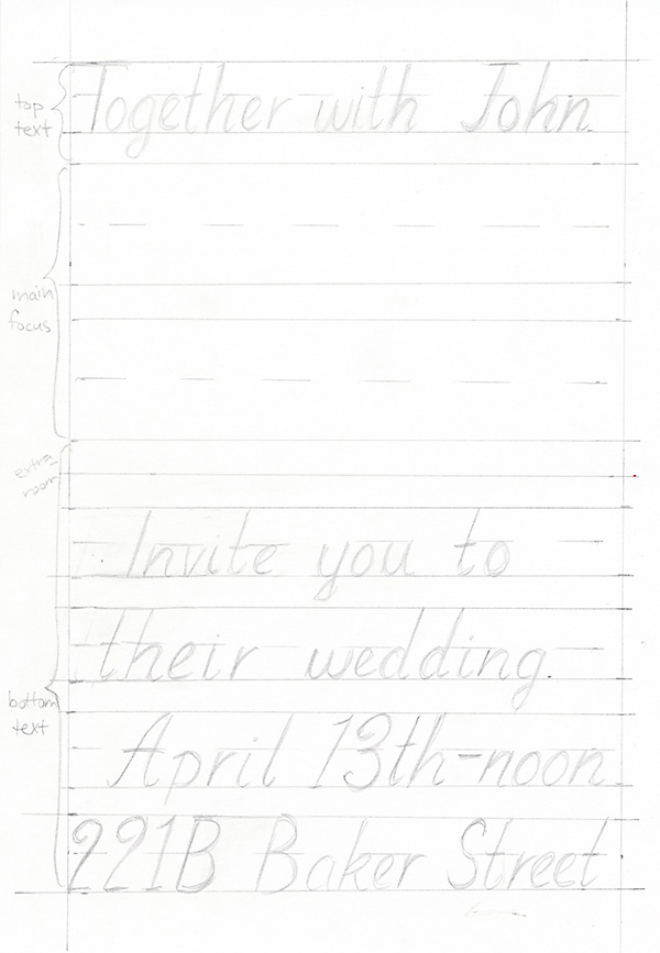 add lines for main focus text